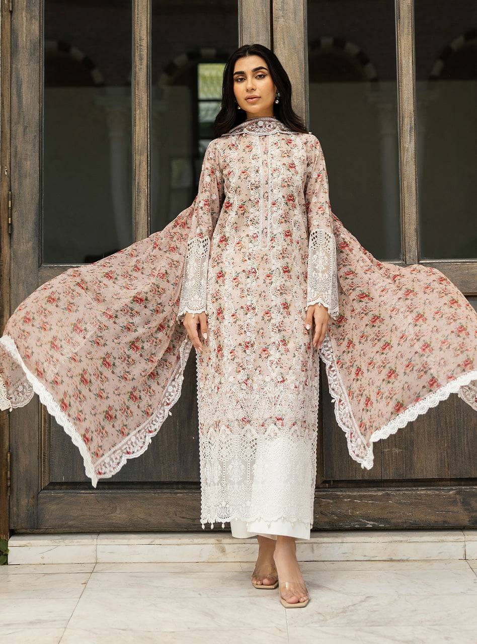 Zainab Chottani Lawn Pakistani Suit Zainab Chottani Chikankari Lawn 25/Lamia-9A
