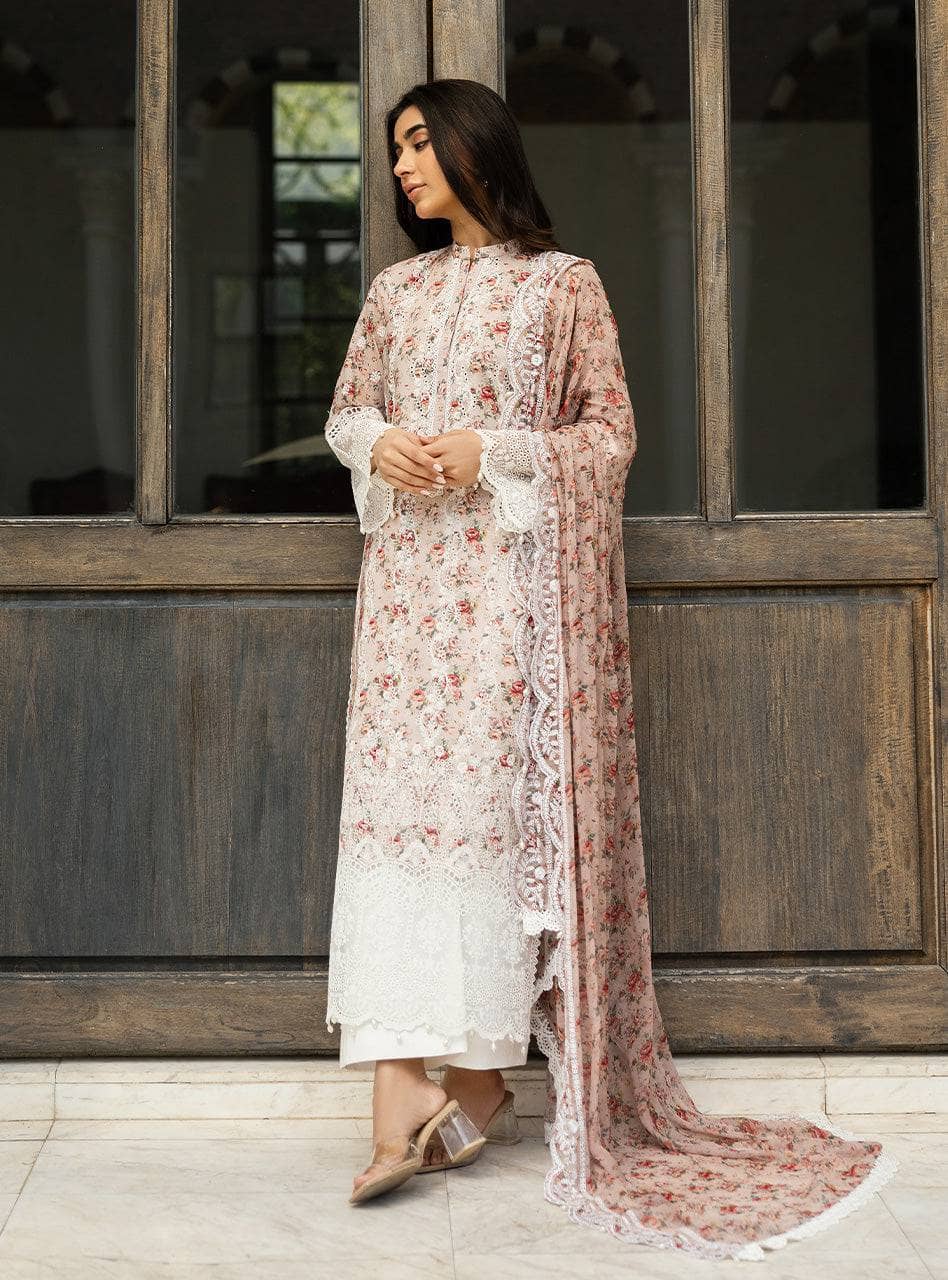Zainab Chottani Lawn Pakistani Suit Zainab Chottani Chikankari Lawn 25/Lamia-9A
