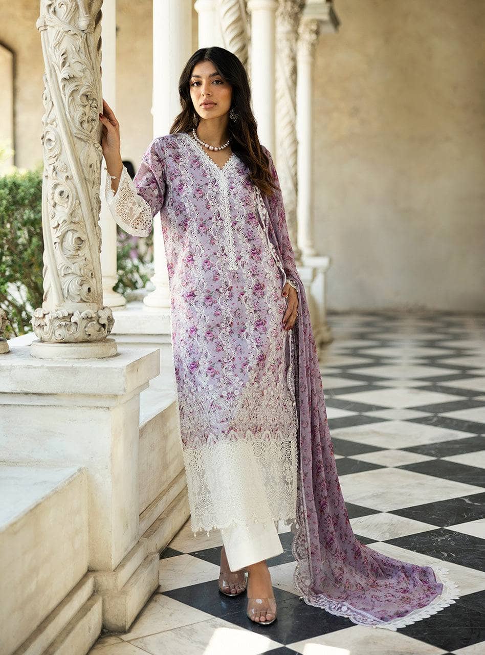 Zainab Chottani Lawn Pakistani Suit Zainab Chottani Chikankari Lawn 25/Lamia - 9B