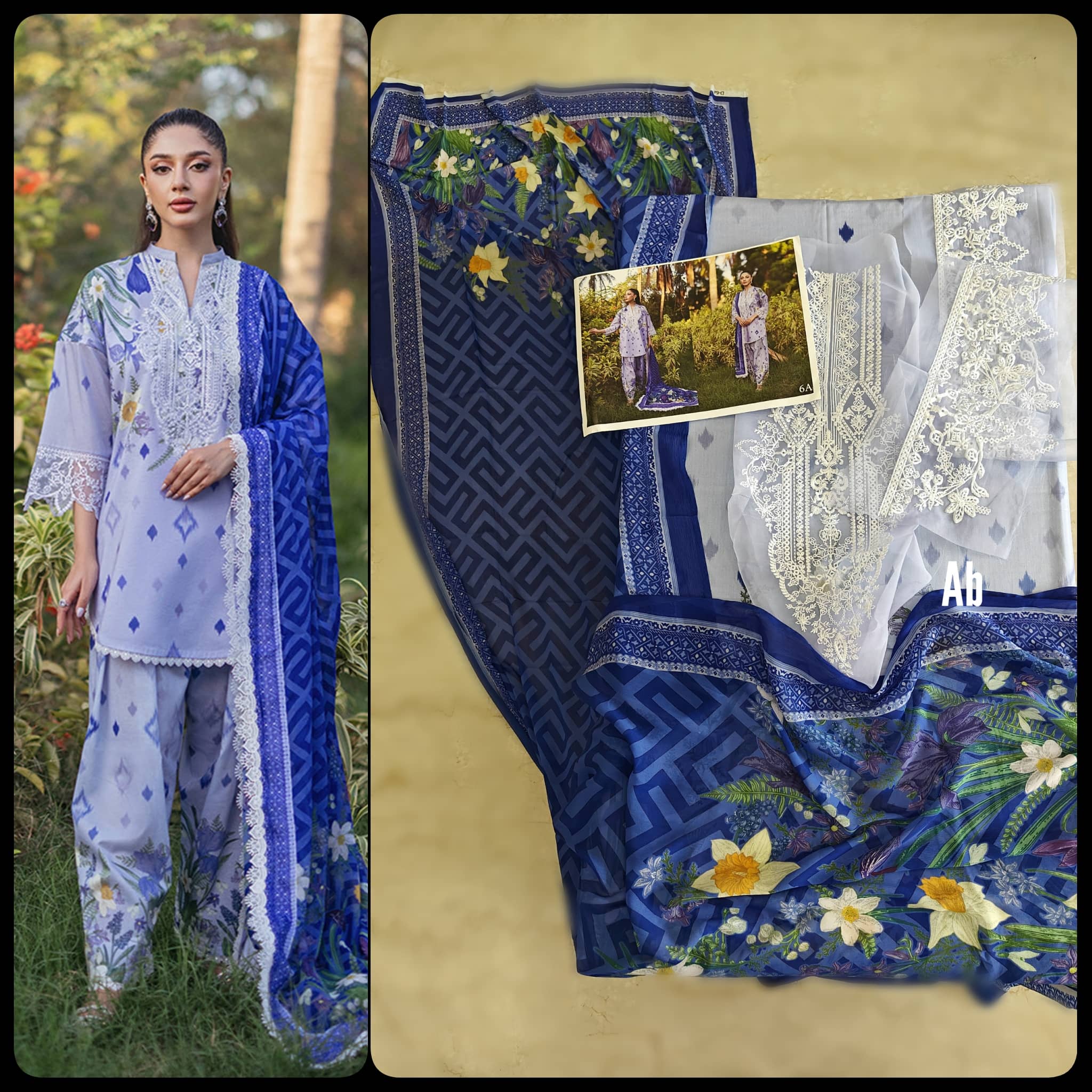 Sale‼️Open Pic/ Zainab Chottani Tahra Lawn/Raha 6A