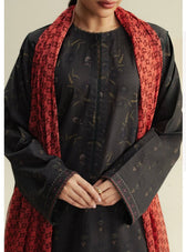 Zara Shahjahan Coco Prints 25/Fall Edit/Fable-5A/Earthy Moss Green