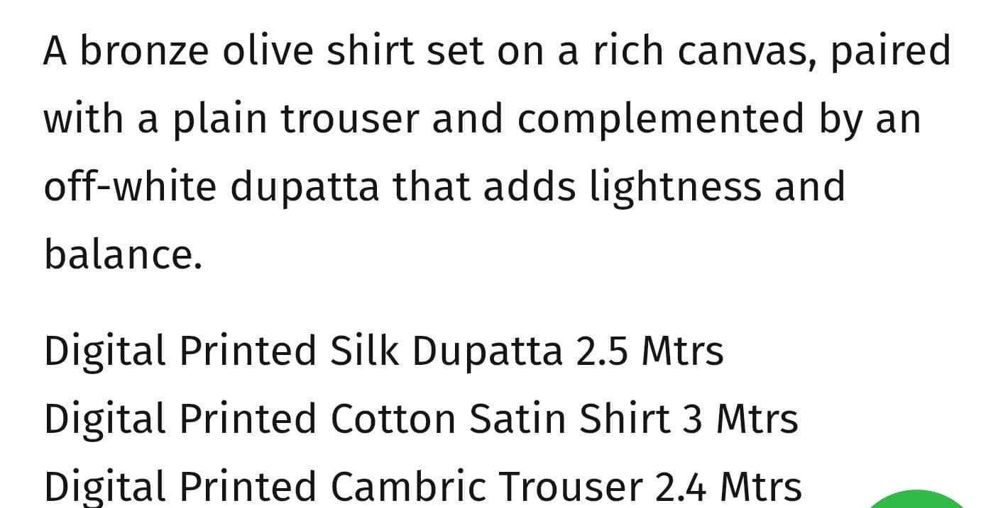 Zara Shahjahan Coco Prints 25/Fall Edit/Rove-6A/Bronze Olive