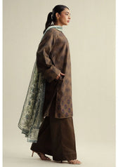 Zara Shahjahan Coco Prints 25/Fall Edit/Rove-6A/Bronze Olive