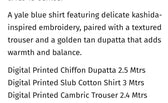 Zara Shahjahan Coco Prints 25/Meadow-1B/Fall Edit/Yale Blue