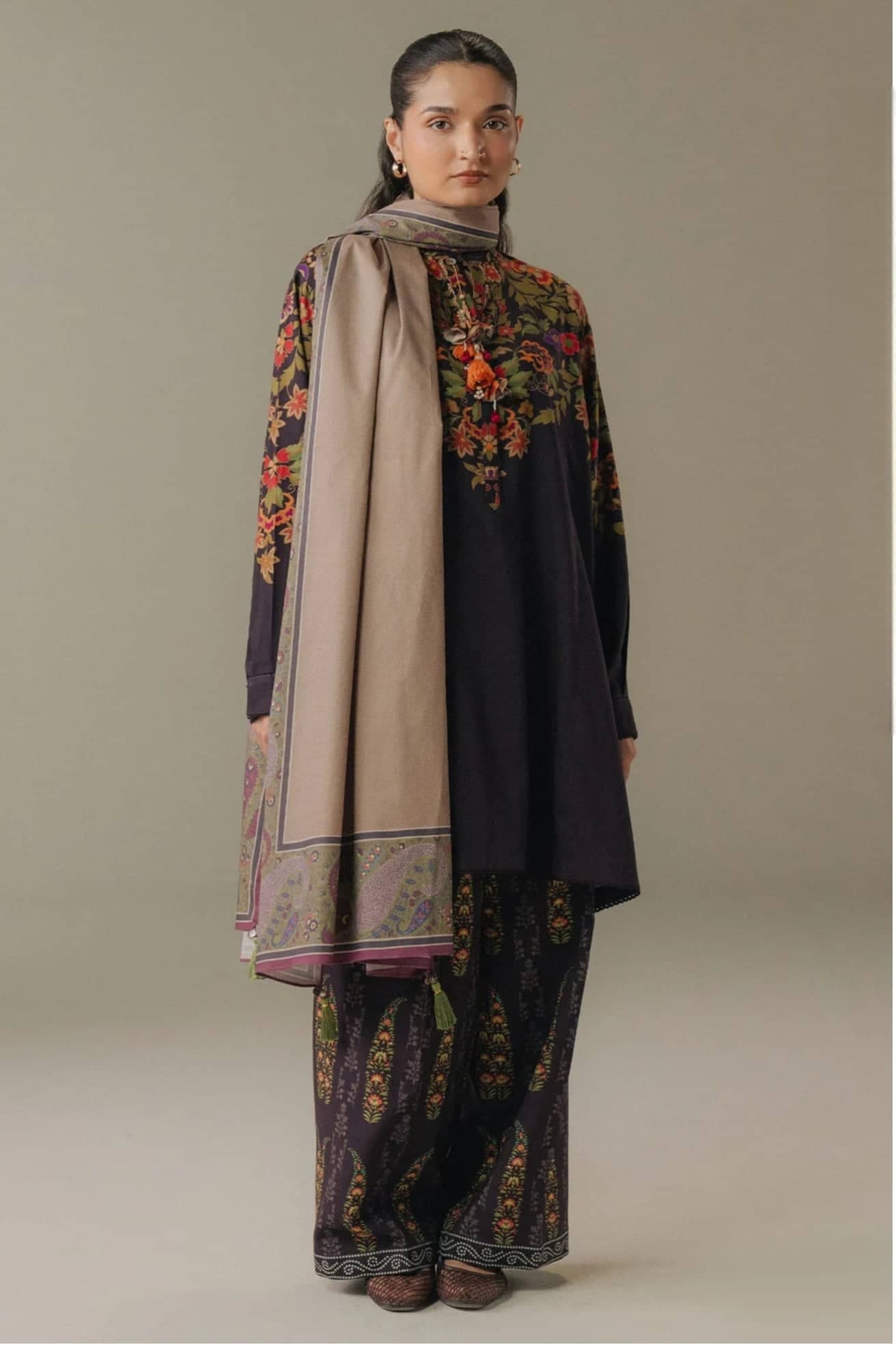 Zara Shahjahan Coco Fall Edit Lawn Pakistani Suits Zara Shahjahan Coco Prints 25/Vol 5/Autumn Linen/10 B
