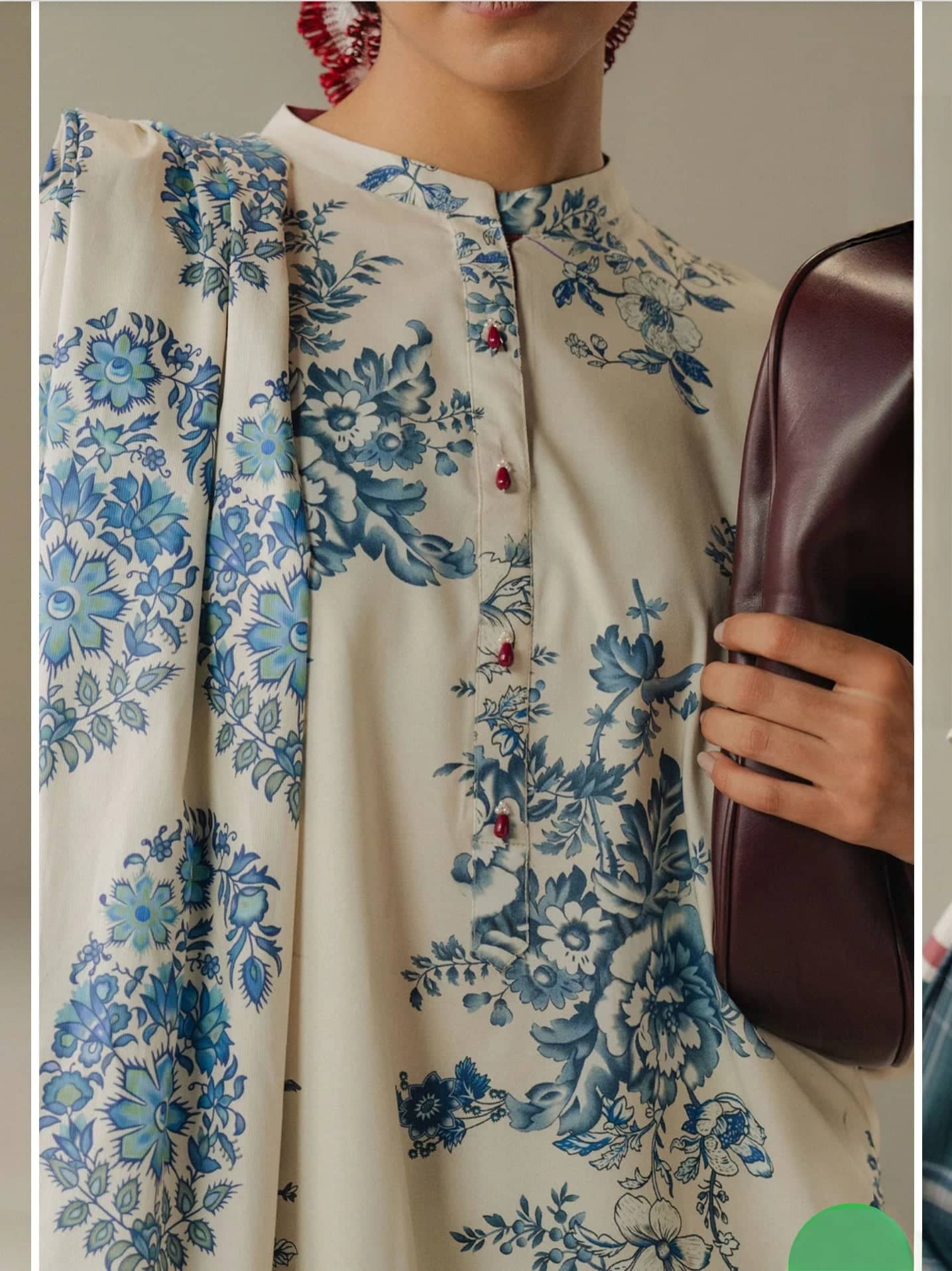 Zara Shahjahan Coco Fall Edit Lawn Pakistani Suits Zara Shahjahan Coco Prints 25/Vol 5/Hushed Ember/6A