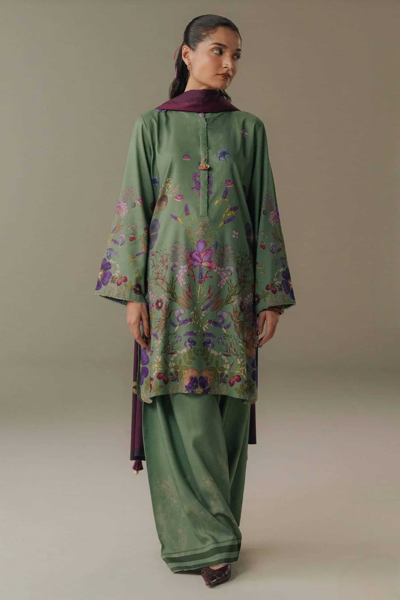 Zara Shahjahan Coco Fall Edit Lawn Pakistani Suits Zara Shahjahan Coco Prints 25/Vol 5/Morning Echo/8B