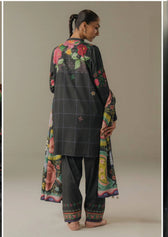 Zara Shahjahan Coco Fall Edit Lawn Pakistani Suits Zara Shahjahan Coco Prints 25/Vol 5/Olive Hour/5A