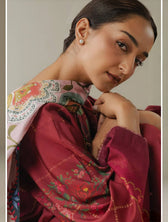 Zara Shahjahan Coco Fall Edit Lawn Pakistani Suits Zara Shahjahan Coco Prints 25/Vol 5/Olive Hour/5B