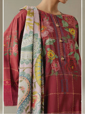 Zara Shahjahan Coco Fall Edit Lawn Pakistani Suits Zara Shahjahan Coco Prints 25/Vol 5/Olive Hour/5B