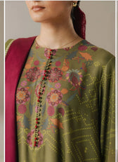 Zara Shahjahan Coco Fall Edit Lawn Pakistani Suits Zara Shahjahan Coco Prints 25/Vol 5/Terracotta Sky/9A