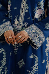 Coco Edit 2/Blue/Luleh 3A/Silk Dupatta