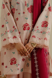 Restocked/Coco Edit 2/Powder Pink/Zufra 6A/Embroideried Organza Dupatta