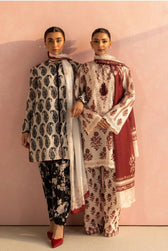 Restocked/Zara Shahjahan Coco Prints 25/Amari -1B/Silk Dupatta