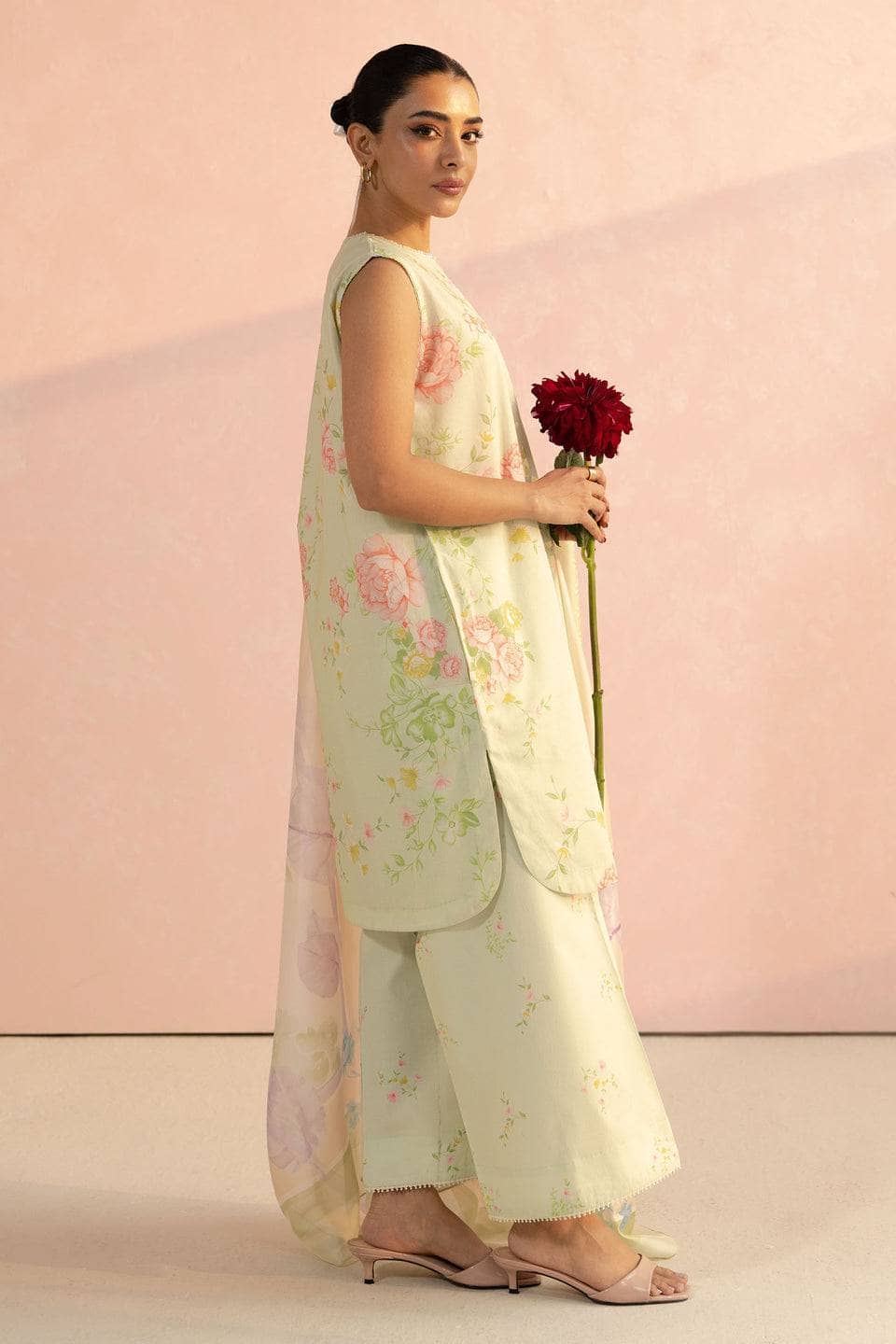 Zara Shahjahan Coco Prints Lawn Pakistani Suits Restocked/Zara Shahjahan Coco Prints 25/Mia 5A/Silk Dupatta