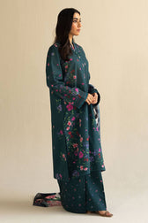 Zara Shahjahan Coco Prints Lawn Pakistani Suits Restocked/Zara Shahjahan Coco Prints 25/Reena 4A/Silk Dupatta