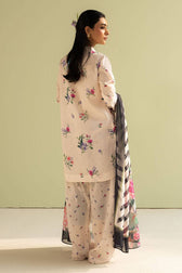 Zara Shahjahan Coco Prints Lawn Pakistani Suits Restocked/Zara Shahjahan Coco Prints 25/Reena-4B/Silk Dupatta