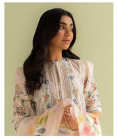 Zara Shahjahan Coco Prints Lawn Pakistani Suits Restocked/Zara Shahjahan Coco Prints 25/Ria-3A/Silk Dupatta