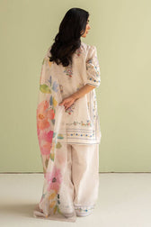 Zara Shahjahan Coco Prints Lawn Pakistani Suits Restocked/Zara Shahjahan Coco Prints 25/Ria-3A/Silk Dupatta