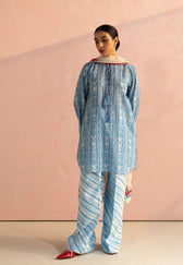 Zara Shahjahan Coco Prints Lawn Pakistani Suits Restocked/Zara Shahjahan Coco Prints 25/Ruby-9B/Chiffon Dupatta