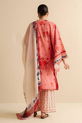 Restocked/Zara Shahjahan Coco Prints 25/Vol 2/Leya-1A/Silk Dupatta