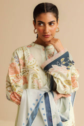 Restocked / Zara Shahjahan Coco Prints 25/Vol 2/Vara-8A/Silk Dupatta