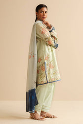 Restocked / Zara Shahjahan Coco Prints 25/Vol 2/Vara-8A/Silk Dupatta
