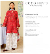 Restocked/Zara Shahjahan Coco Prints/POMEGRANATE-D9