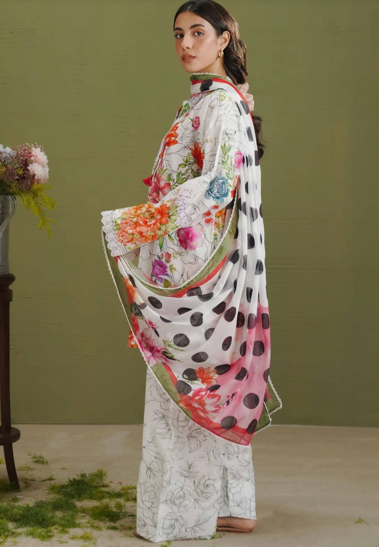 Restocked/Zara Shahjahan 26 Drop 1/Elix 9A/Colourful/Silk Dupatta