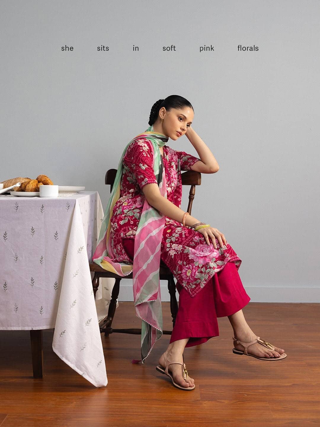 Restocked/Zara Shahjahan Coco Prints 26 Drop 2/Kohana/4B/Chiffon Dupatta