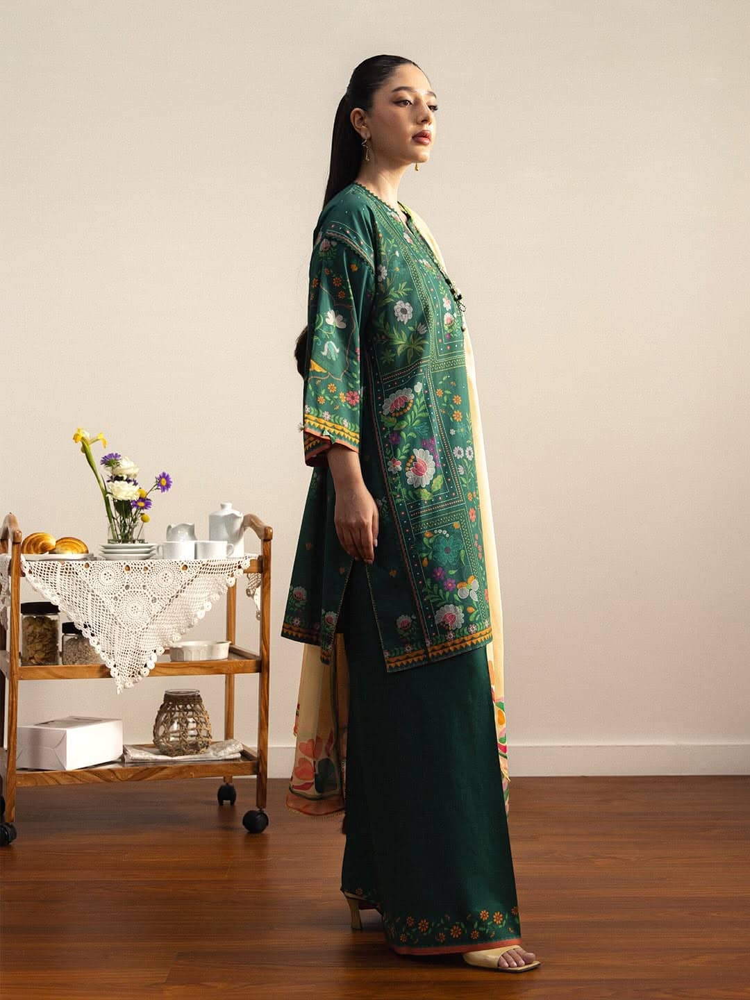 Zara Shahjahan Coco Prints 26 Drop 2/Takara/7B/Silk Dupatta