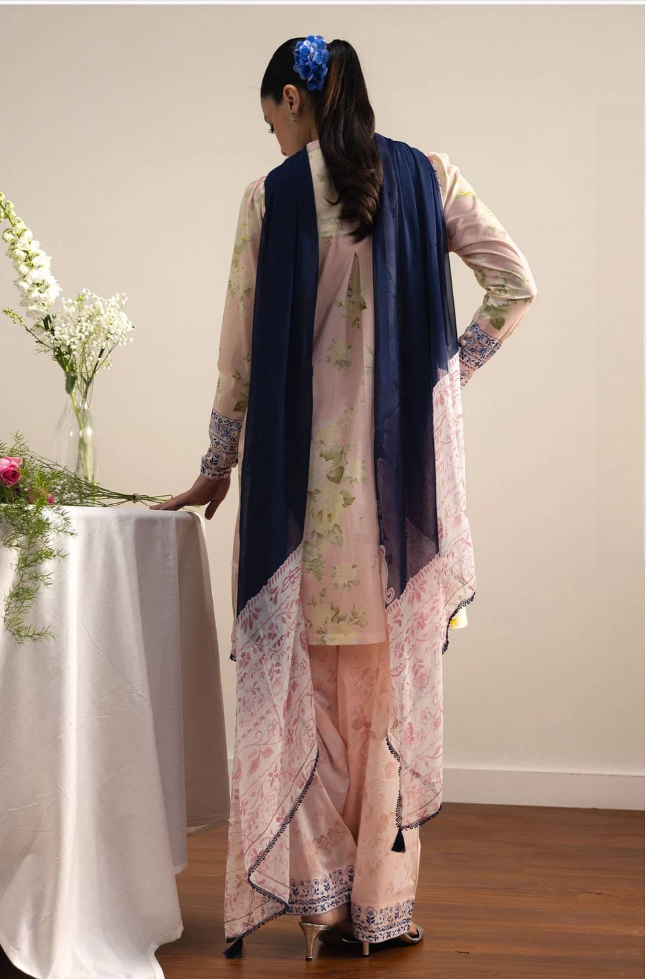 Restocked/Zara Shahjahan Coco Prints 26 Drop 2/Haru-1A/Silk Dupatta