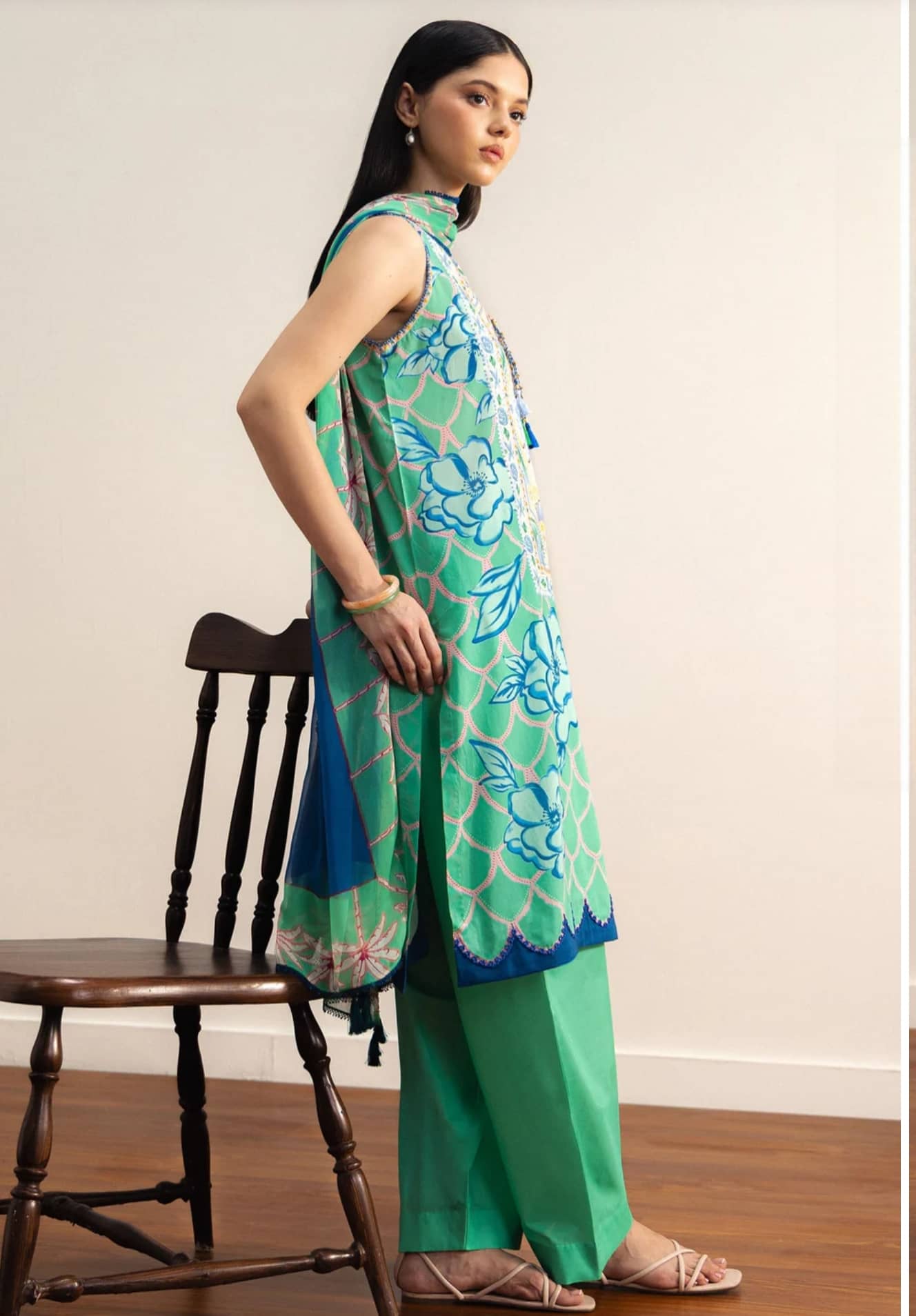 Zara Shahjahan Coco Prints 26 Drop 2/Nami/5A/Chiffon Dupatta