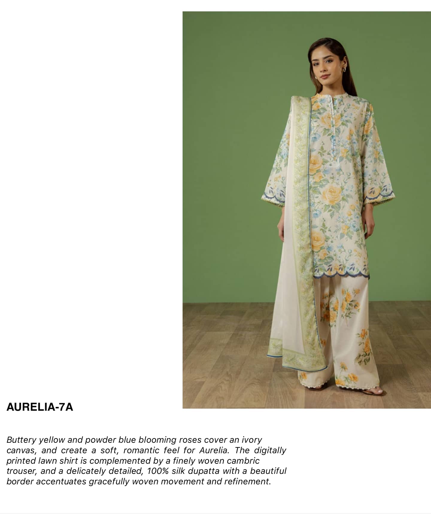 Zara Shahjahan Coco Prints Drop 3/Aurelia 7A/Silk Dupatta