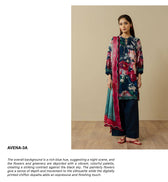 Zara Shahjahan Coco Prints Drop 3/Avena 3A/Chiffon Dupatta