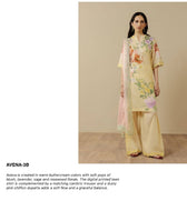 Zara Shahjahan Coco Prints Drop 3/Avena 3B/Chiffon Dupatta