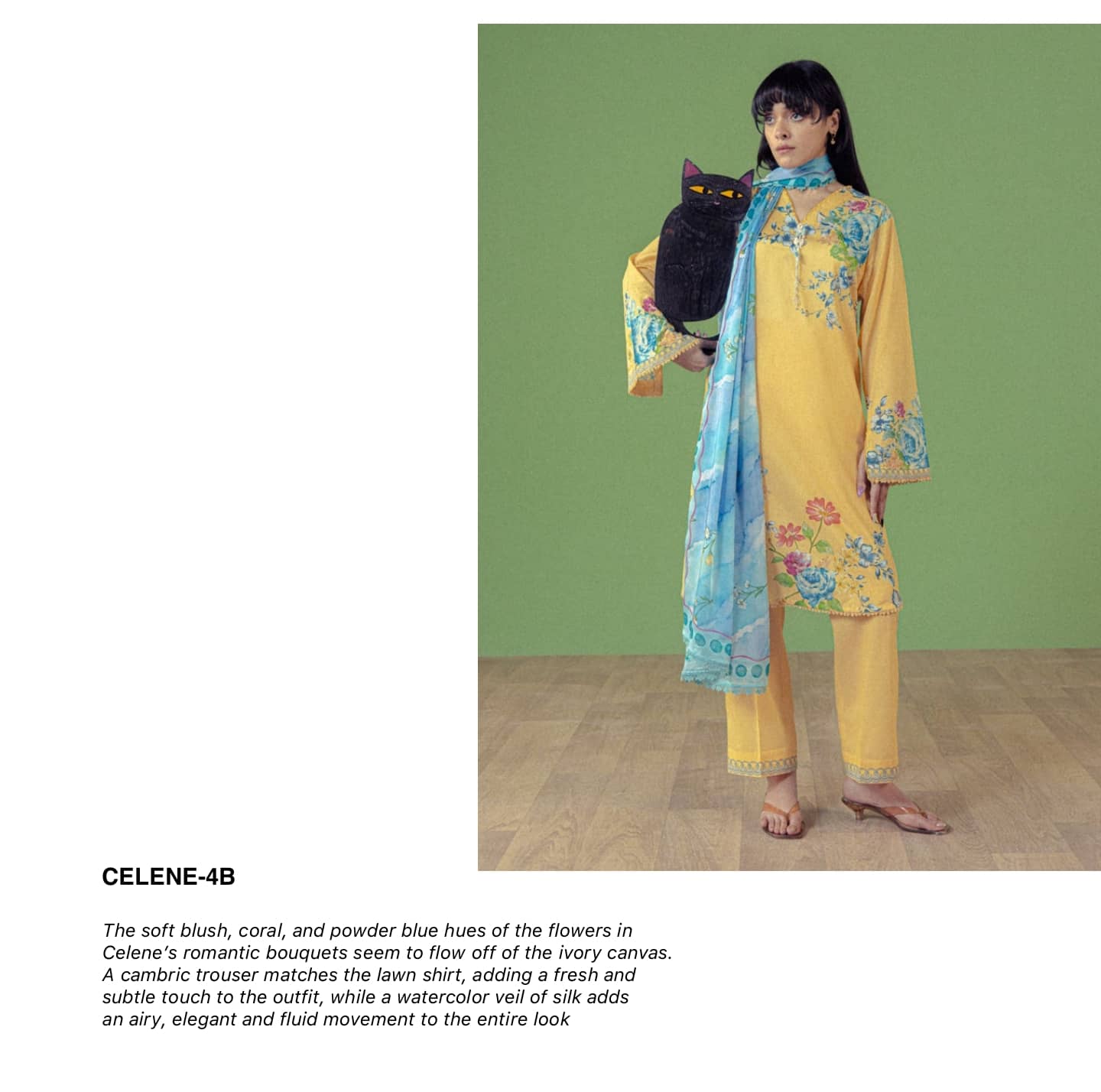 Zara Shahjahan Coco Prints Drop 3/ Celene 4B/Silk Dupatta