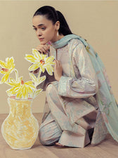 Zara Shahjahan Coco Prints Drop 3/Fiora 2B/Chiffon Dupatta