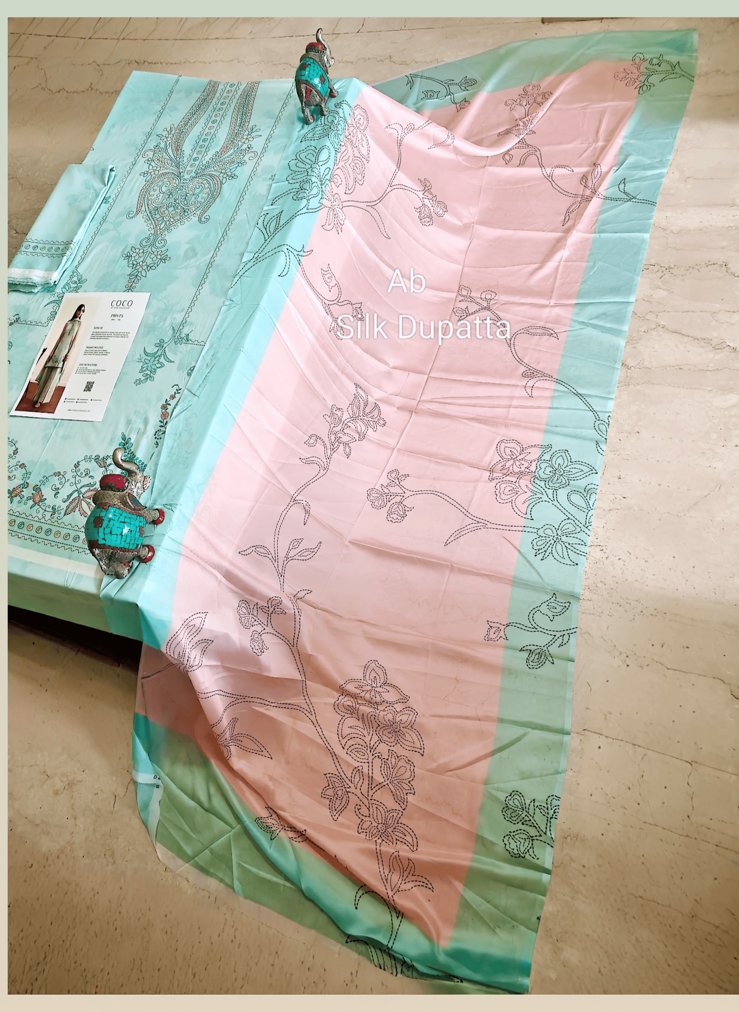 Sale‼️Open Pic/Zara Shahjahan Coco Prints 26 Drop 2/Sora/3B/Silk Dupatta
