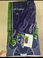 Sale‼️Open Pic/Zara Shahjahan 26 Drop 1/Raya 10B/Midnight Blue/Silk Dupatta