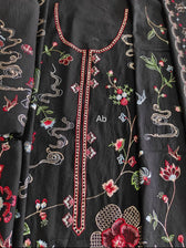 Open Pic/Hot🔥Seller/Zara Shahjahan Coco Winter 26/Embroideried/Nairang 8A/Black/Botanical Details