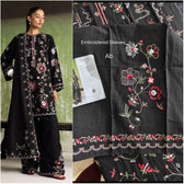 Open Pic/Hot🔥Seller/Zara Shahjahan Coco Winter 26/Embroideried/Nairang 8A/Black/Botanical Details