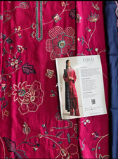 Open Pic/Hot🔥Seller/Zara Shahjahan Coco Winter 26/Embroideried/Nairang 8B/Rich Berry Red 2