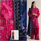 Open Pic/Hot🔥Seller/Zara Shahjahan Coco Winter 26/Embroideried/Nairang 8B/Rich Berry Red 2