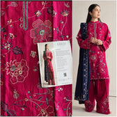Open Pic/Hot🔥Seller/Zara Shahjahan Coco Winter 26/Embroideried/Nairang 8B/Rich Berry Red 2