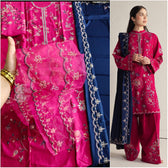 Open Pic/Hot🔥Seller/Zara Shahjahan Coco Winter 26/Embroideried/Nairang 8B/Rich Berry Red 2
