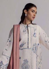 Zara Shahjahan Coco Winter 26/Embroideried/Diba/10B/Soft Ivory