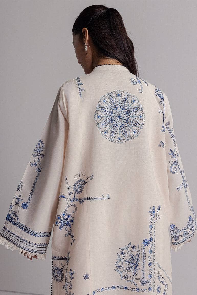 Hot 🔥 Seller/Zara Shahjahan Coco Winter 26/Embroideried/Diba/10B/Soft Ivory