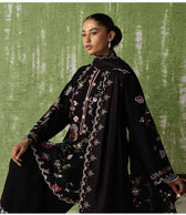 Zara Shahjahan Coco Winter 26/Embroideried/Nairang 8A/Black/Botanical Details