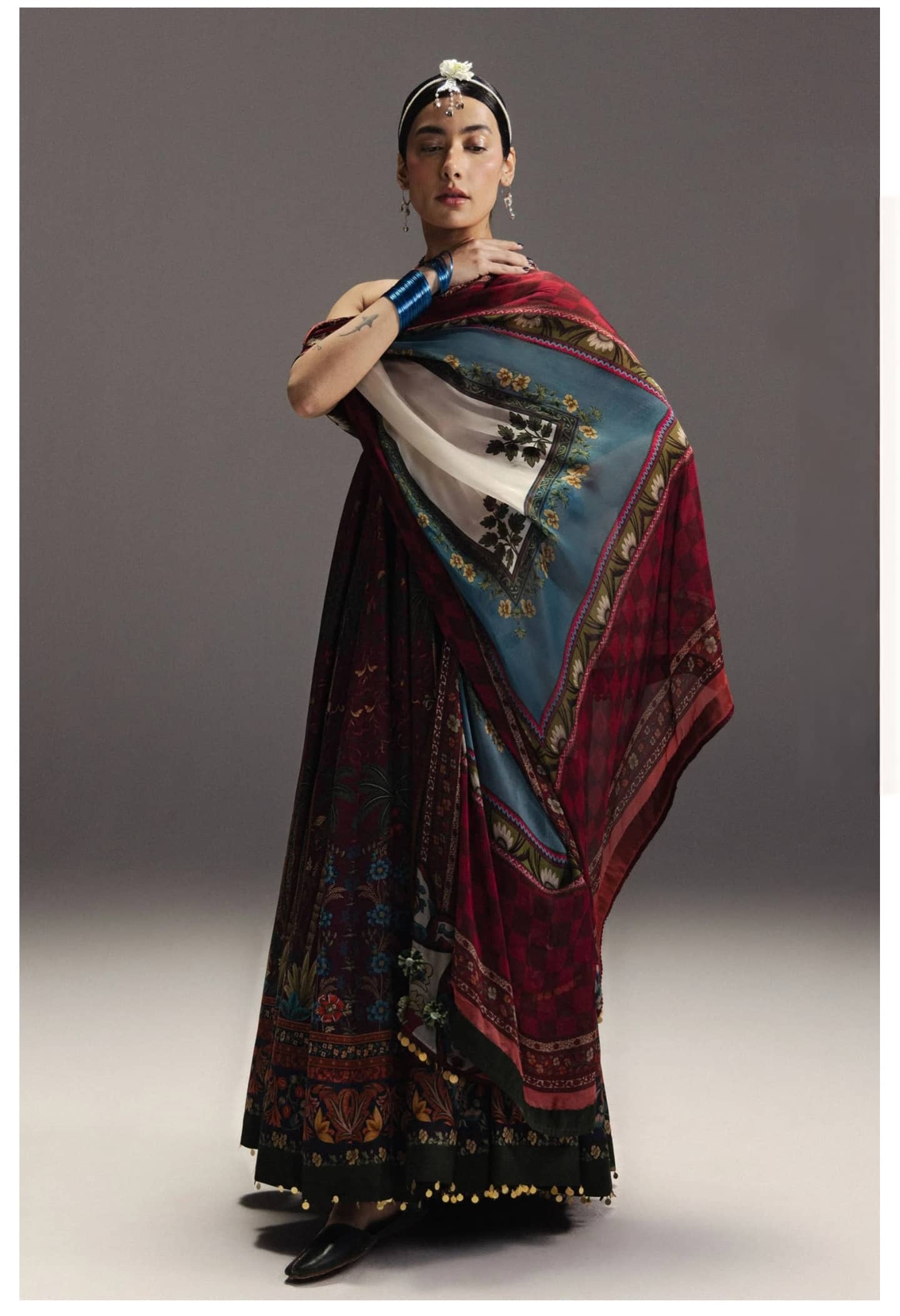 Zara Shahjahan Anarkali Lawn/Firdaus-D6